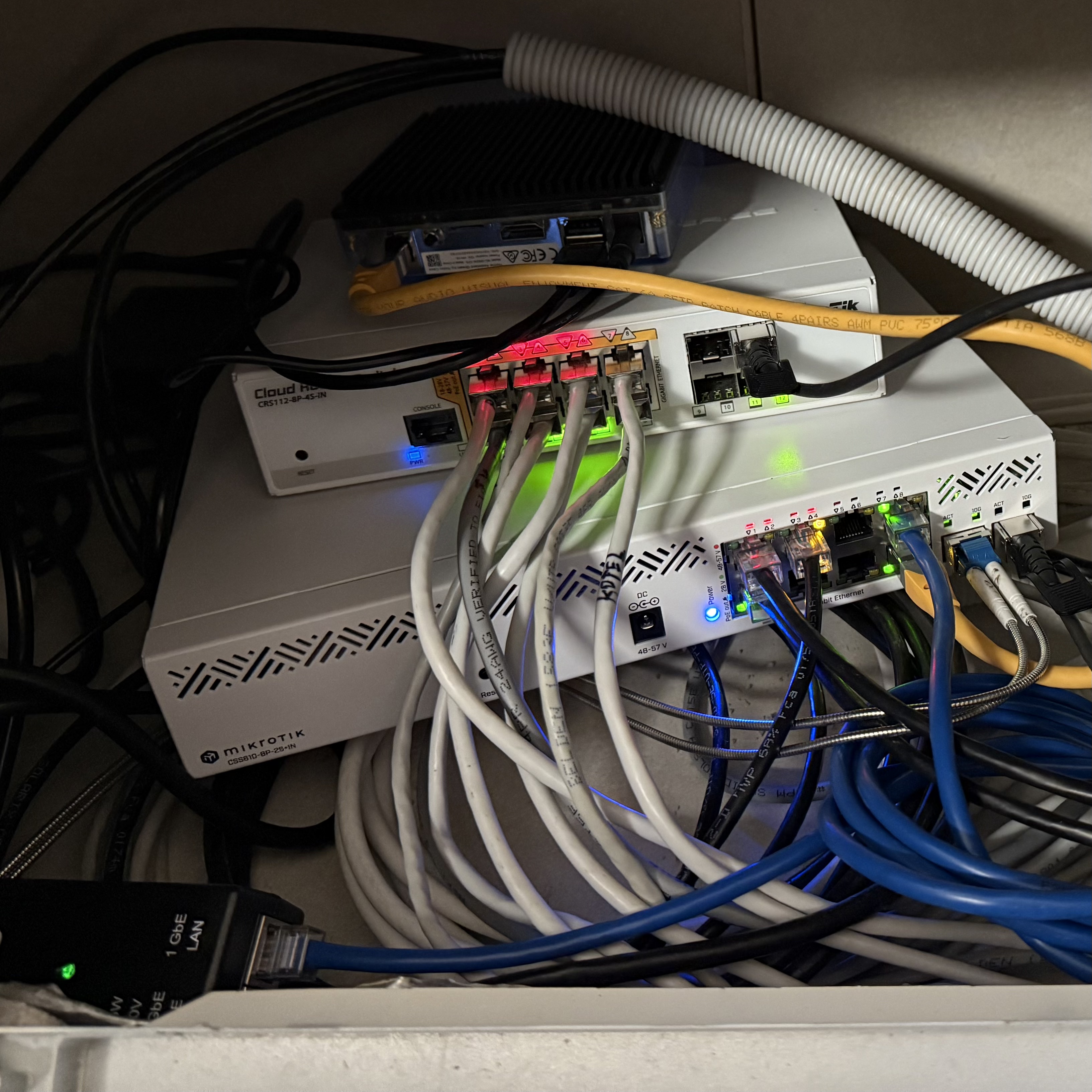 Box with switches and HomeAssistant Green